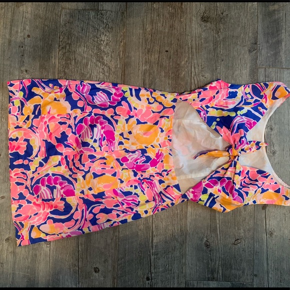 Size 0 Lilly Pulitzer tie back dress - Picture 3 of 5